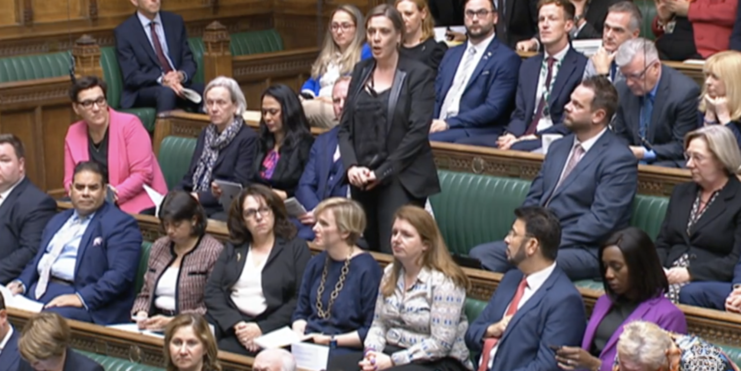 Jess raises the issue of Gaza in Parliament