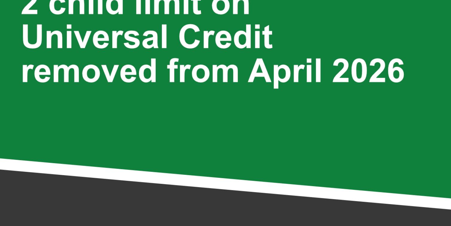 2 child limit on Universal Credit removed from April 2026